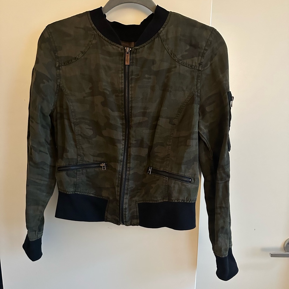 Sanctuary Camo Bomber Jacket - XS